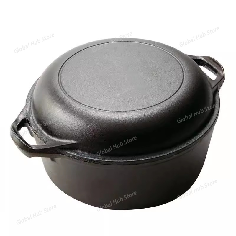 Camp Dutch Oven Cast - Żeliwny garnek holenderski 2 w 1