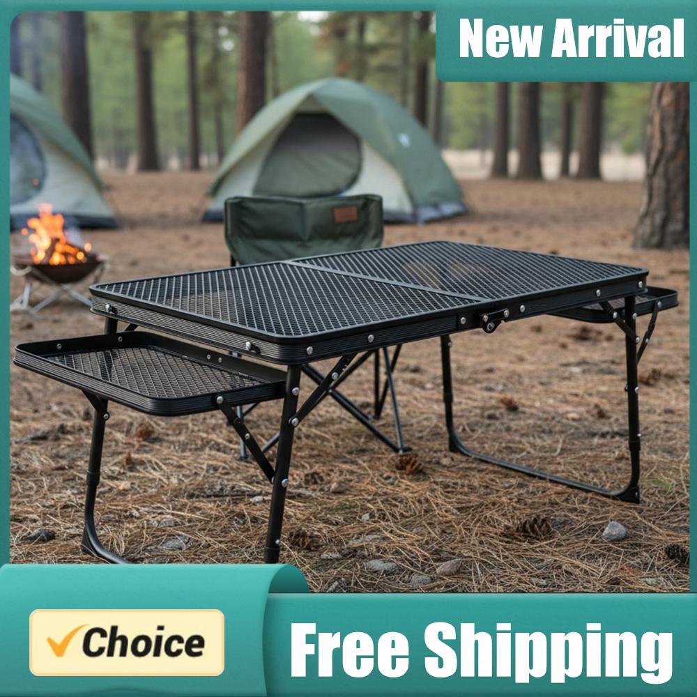 Camping Cooking Table - Składany stolik grillowy z regulacją wysokości,