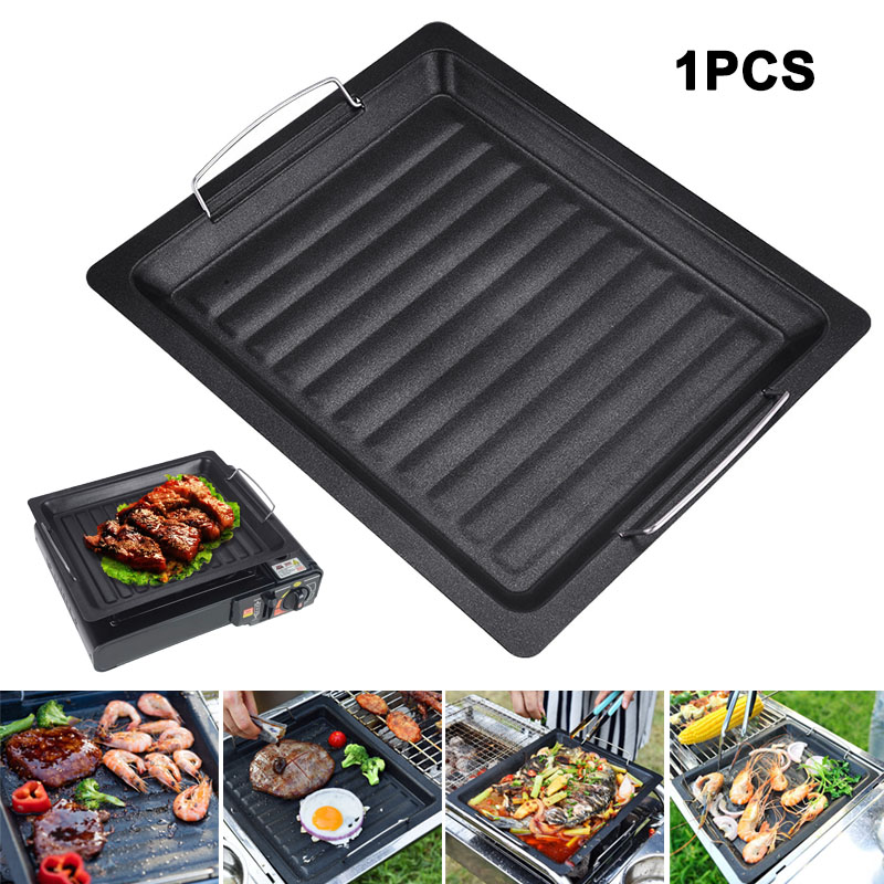 Gruba kwadratowa patelnia gril – Camping Hiking Cooking recenzja i cena