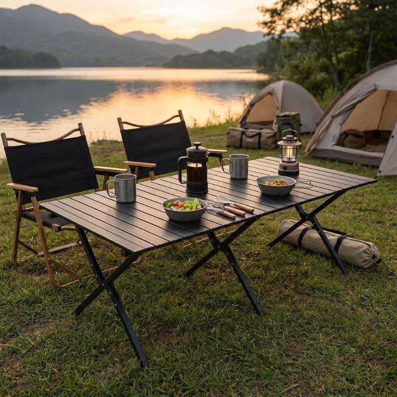 Przenośny, składany stolik do  – Camping Cooking Table recenzja i cena